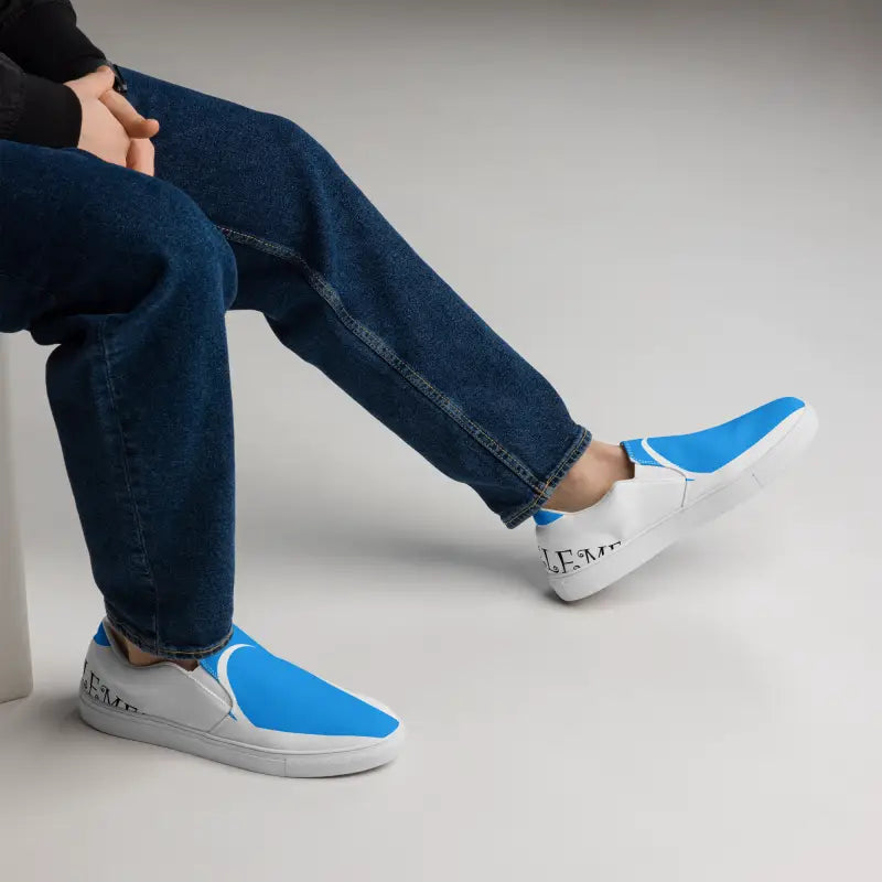 Make Waves with Dipaliz Men’s Water Element Canvas Slip-ons - Shoes