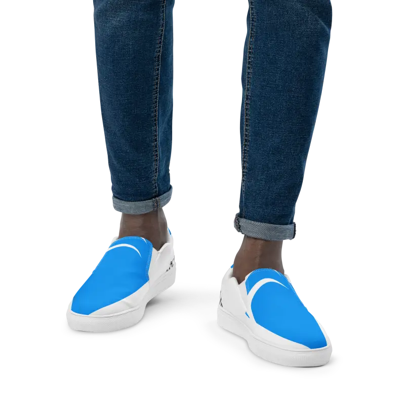 Make Waves with Dipaliz Men’s Water Element Canvas Slip-ons - Shoes