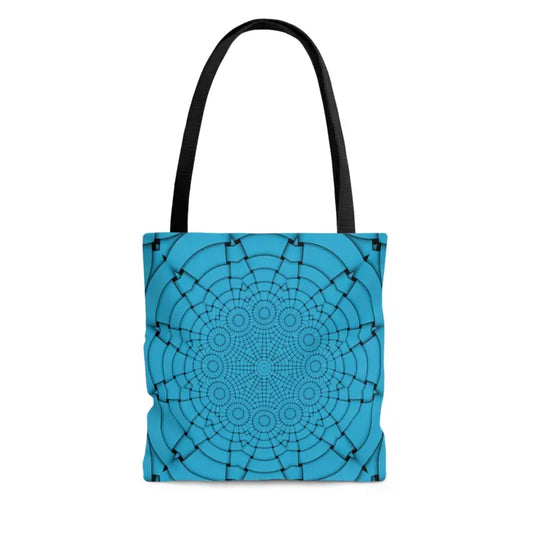 Turn Heads with Dipaliz’s Blue Geometric Tote Bag! - Small Bags