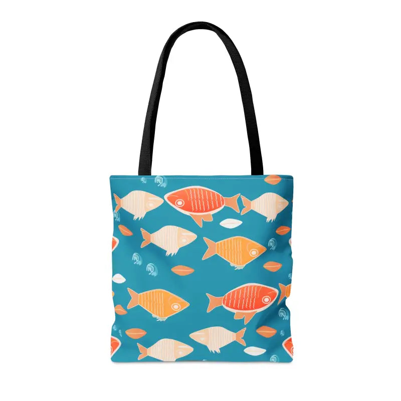 Dive Into Fashion with our Colorful Fishes Tote Bag - Bags