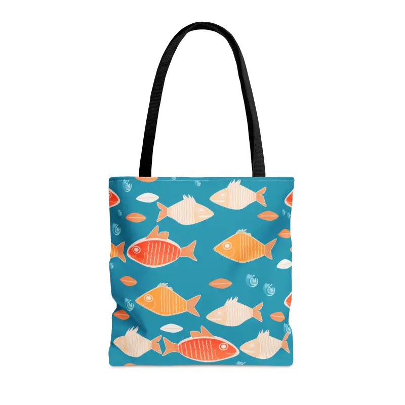 Dive Into Fashion with our Colorful Fishes Tote Bag - Bags