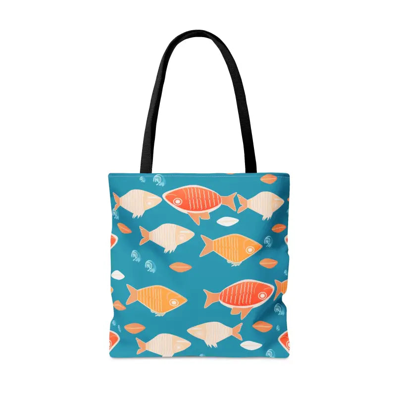 Dive Into Fashion with our Colorful Fishes Tote Bag - Bags