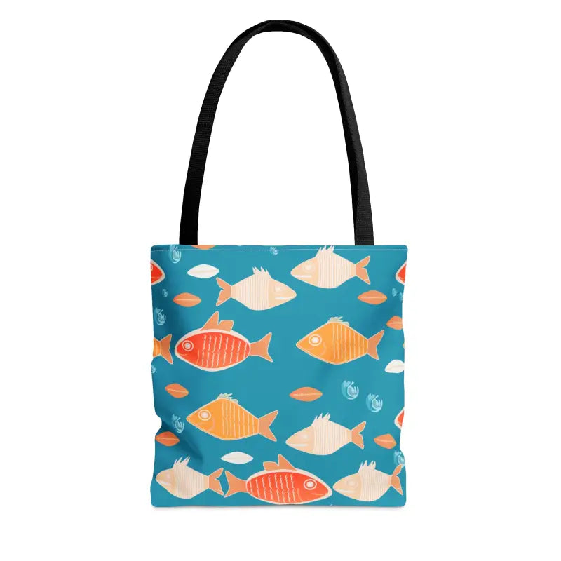 Dive Into Fashion with our Colorful Fishes Tote Bag - Bags