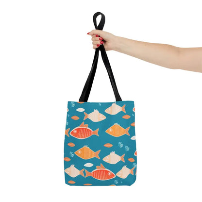 Dive Into Fashion with our Colorful Fishes Tote Bag - Small Bags