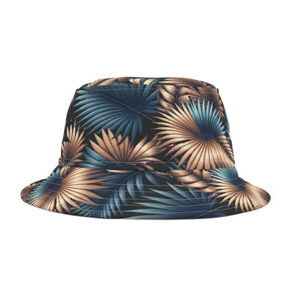 Make Waves with our Trendy Palm Leaves Polyester Bucket Hat - Hats