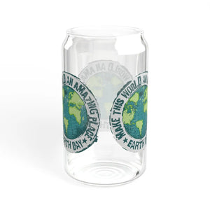 Earth Day 16oz Sipper Glass - Durable Tempered - Dipaliz - Tumblers