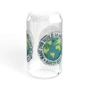 Earth Day 16oz Sipper Glass - Durable Tempered - Dipaliz - Tumblers