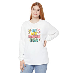Retro Mama Era Long Sleeve - Floral Cotton Tee - Dipaliz - T-shirts