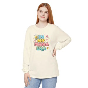 Retro Mama Era Long Sleeve - Floral Cotton Tee - Dipaliz - T-shirts