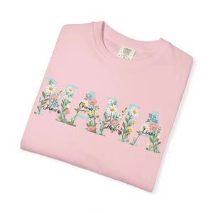 Custom Personalized Mama Floral Graphic Tee - Dipaliz - T-shirts