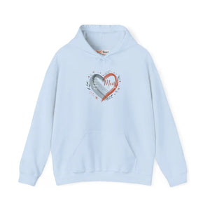 Soft Cozy Mama Heart Hoodie - Mom Script - Dipaliz