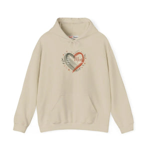 Soft Cozy Mama Heart Hoodie - Mom Script - Dipaliz