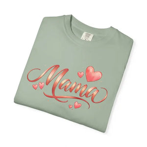 Floral Love Tee - Mama Heart Script Design - Dipaliz - T-shirt