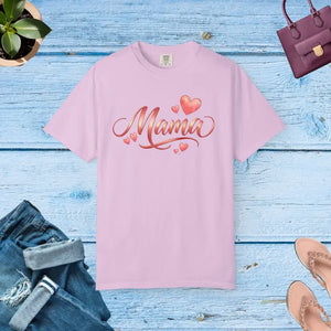 Floral Love Tee - Mama Heart Script Design - Dipaliz - Orchid / s - T-shirt