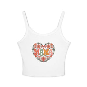 Cool Summer Spaghetti Strap - Mama Love Floral - Dipaliz - Tank Tops