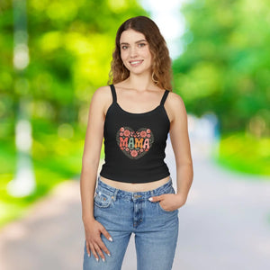 Cool Summer Spaghetti Strap - Mama Love Floral - Dipaliz - Tank Tops