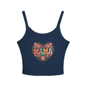 Cool Summer Spaghetti Strap - Mama Love Floral - Dipaliz - Tank Tops
