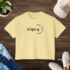 Oversized Women’s Boxy Tee - Soft Cotton Mama Top - Dipaliz - T-shirts