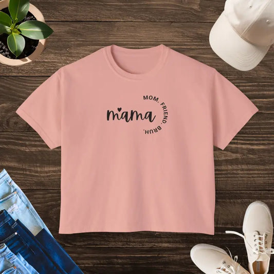 Chill in Style: Women’s Trendy Boxy Fit Tee - Peachy / s T-shirt