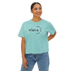 Oversized Women’s Boxy Tee - Soft Cotton Mama Top - Dipaliz - T-shirts