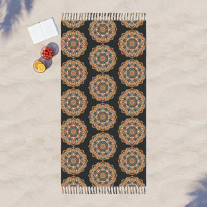 Boho Beach Towel – Mandal Abstract Geometric - Dipaliz - Towels