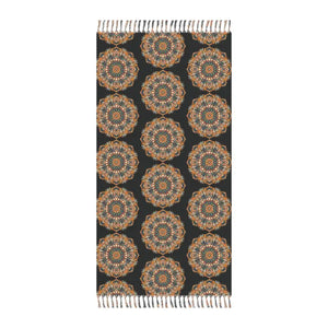 Boho Beach Towel - Mandal Abstract Geometric Pattern - Dipaliz - 38’’ × 81’’ / Polyester - Towels