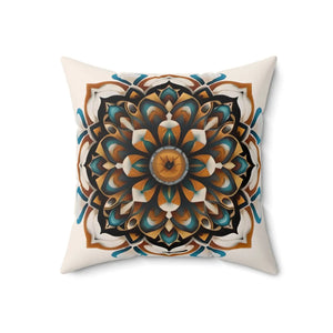 Mandal Geometric Throw Pillow – Polyester Square - Dipaliz - Pillows