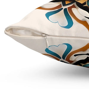 Mandal Geometric Throw Pillow – Polyester Square - Dipaliz - Pillows