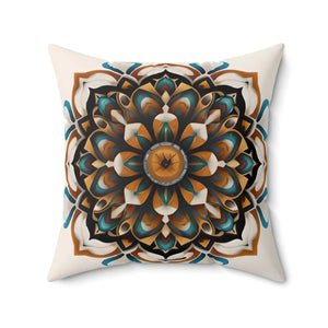 Mandal Geometric Throw Pillow – Polyester Square - Dipaliz - Pillows
