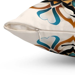 Mandal Geometric Throw Pillow – Polyester Square - Dipaliz - Pillows