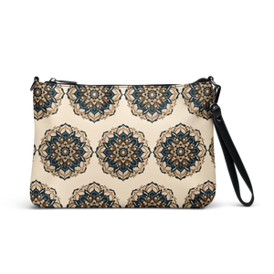Chic Mandal Pattern Crossbody Bag - Faux Leather - Dipaliz - Cross Body Bags