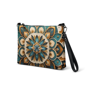 Boho Mandala Crossbody Bag - Faux Leather Sling - Dipaliz - Cross Body Bags