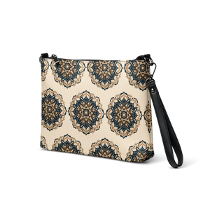 Chic Mandal Pattern Crossbody Bag - Faux Leather - Dipaliz - Cross Body Bags