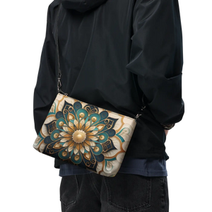 Boho Mandal Pattern Sling Bag - Premium Faux Leather - Dipaliz - Cross Body Bags