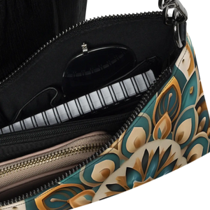 Boho Mandala Crossbody Bag - Faux Leather Sling - Dipaliz - Cross Body Bags