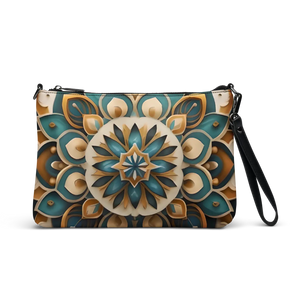 Boho Mandala Crossbody Bag - Faux Leather Sling - Dipaliz - Cross Body Bags