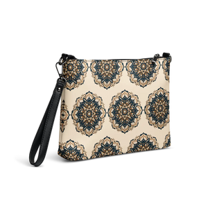 Chic Mandal Pattern Crossbody Bag - Faux Leather - Dipaliz - Cross Body Bags