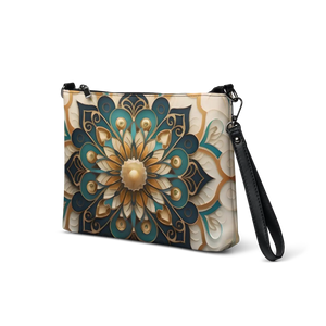 Boho Mandal Pattern Sling Bag - Premium Faux Leather - Dipaliz - Cross Body Bags