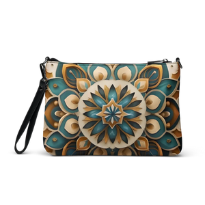 Boho Mandala Crossbody Bag - Faux Leather Sling - Dipaliz - Cross Body Bags