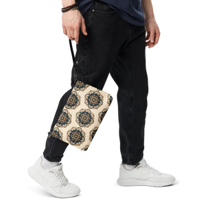 Chic Mandal Pattern Crossbody Bag - Faux Leather - Dipaliz - Cross Body Bags