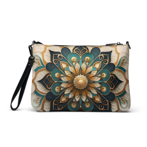 Boho Mandal Pattern Sling Bag - Premium Faux Leather - Dipaliz - Cross Body Bags