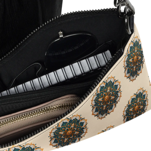 Boho Mandala Pattern Crossbody Bag - Vegan Leather - Dipaliz - Cross Body Bags