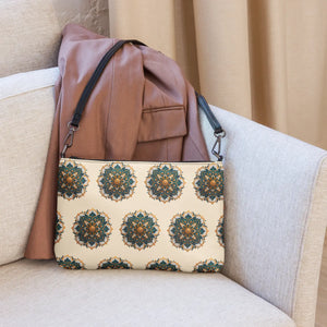Boho Mandala Pattern Crossbody Bag - Vegan Leather - Dipaliz - Cross Body Bags