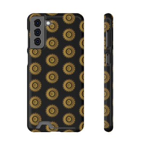 Phone Case Mandal Pattern Card Holder Style - Dipaliz - Samsung Galaxy S21 Plus / Glossy / Without Gift Packaging