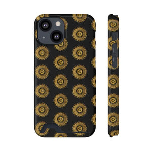 Phone Case Mandal Pattern Card Holder Style - Dipaliz - Iphone 13 Mini / Glossy / Without Gift Packaging - Mobile Cases