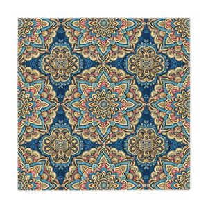Vibrant Mandal Pattern Tablecloth – Polyester - Dipaliz - Tablecloths