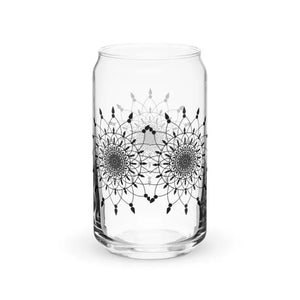 Mandal Print Glass Tumbler 16oz - Stylish Drinkware - Dipaliz - Tumblers
