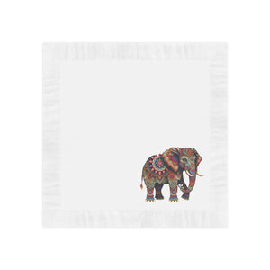 White Coined Napkins Elephant Mandala Party Decor - Dipaliz - Paper