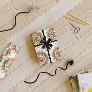 Floral Gift Wrap Mandala Design Artisan Style - Dipaliz - Wrapping Paper