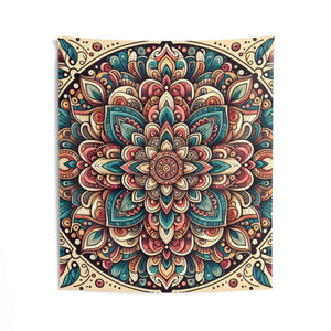 Vivid Mandala Wall Tapestries – Polyester - Dipaliz - Posters Prints & Visual Artwork
